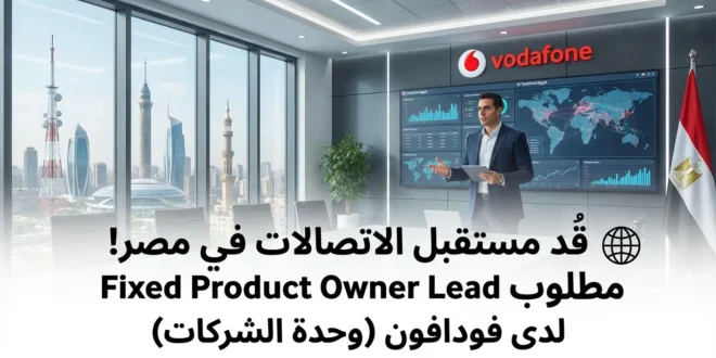 🌐 قُد مستقبل الاتصالات في مصر! مطلوب Fixed Product Owner Lead لدى فودافون (وحدة الشركات)