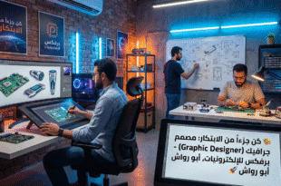 🎨 كن جزءاً من الابتكار: مصمم جرافيك (Graphic Designer) - برفكس للإلكترونيات، أبو رواش 🚀