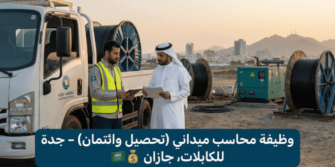 💰 وظيفة محاسب ميداني (تحصيل وائتمان) - جدة للكابلات، جازان 🇸🇦