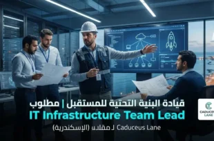 🚀 قيادة البنية التحتية للمستقبل | مطلوب IT Infrastructure Team Lead لـ Caduceus Lane (الإسكندرية)