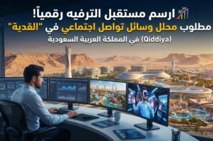 🎢 ارسم مستقبل الترفيه رقمياً! مطلوب محلل وسائل تواصل اجتماعي في "القدية" (Qiddiya)