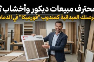 🎯 محترف مبيعات ديكور وأخشاب؟ فرصتك الميدانية كمندوب "فورميكا" في الدمام بالسعودية