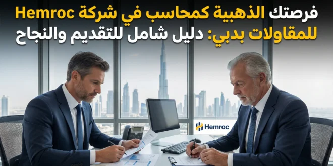 فرصتك الذهبية كمحاسب في شركة Hemroc للمقاولات بدبي: دليل شامل للتقديم والنجاح