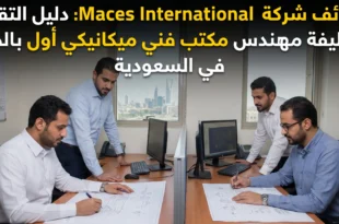 وظائف شركة Maces International: دليل التقدم لوظيفة مهندس مكتب فني ميكانيكي أول بالخبر في السعودية