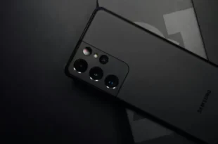 Samsung Galaxy S26 Ultra smartphone shown from the back highlighting its quad camera system